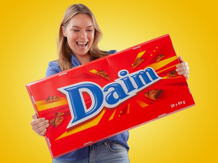 Gigantische Daim Schokolade