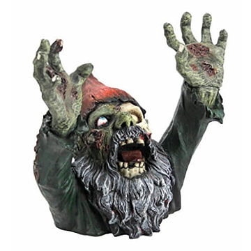 Zombie Gartenzwerg Horror Gartengnom Horrordekoration Garten Zwerg des Grauens 