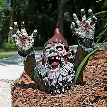 Zombie Gartenzwerg Horror Gartengnom Horrordekoration Garten