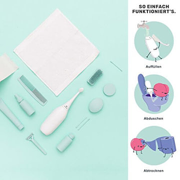 HAPPYPO Easy-Bidet Po-Dusche (Weiß) — Mobiles Bidet, ersetzt Feuchttücher und Dusch-WC — sanft, gründlich, nachhaltig — TV-Bekannt aus VOX-Gründer-Show „Höhle der Löwen“ 3