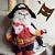 Idepet Lustige Hund Haustierbekleidung Karibische Piraten Katze Kostüm Anzug Corsair Dressing up Party Bekleidung Bekleidung für Hunde Katze Plus Hut (L) 3