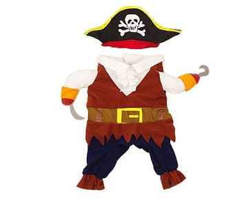 Idepet Lustige Hund Haustierbekleidung Karibische Piraten Katze Kostüm Anzug Corsair Dressing up Party Bekleidung Bekleidung für Hunde Katze Plus Hut (L) 6