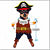 Idepet Lustige Hund Haustierbekleidung Karibische Piraten Katze Kostüm Anzug Corsair Dressing up Party Bekleidung Bekleidung für Hunde Katze Plus Hut (L) 5