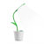 iEGrow dimmbare LED Schreibtischlampe Tischleuchte Augenschutz, 1W 3 Helligkeitsstufen dimmbar, Berührungsempfindlich, Flexibel Leselampe (Dunkelgrün)