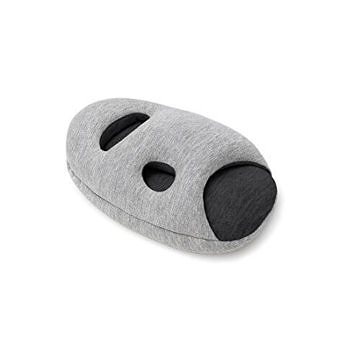 OSTRICH PILLOW MINI das Reisekissen für das Flugzeug, Auto, Nackenunterstützung für das Fliegen, Kopfkissen für das Power Nap, Reisebeleiter für Frau und Mann – erhältlich in Midnight Grey