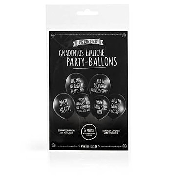 Anti Party Balllons lustige Partyballons negative Sprüche Verpackung 