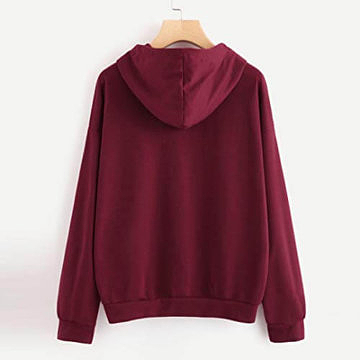 Sorry i´m late i didn´t wanted to come PulloverTWIFER Damen Frauen Oansatz Hoodies Pullover Jumper Langarm Brief Print Streetwear 2